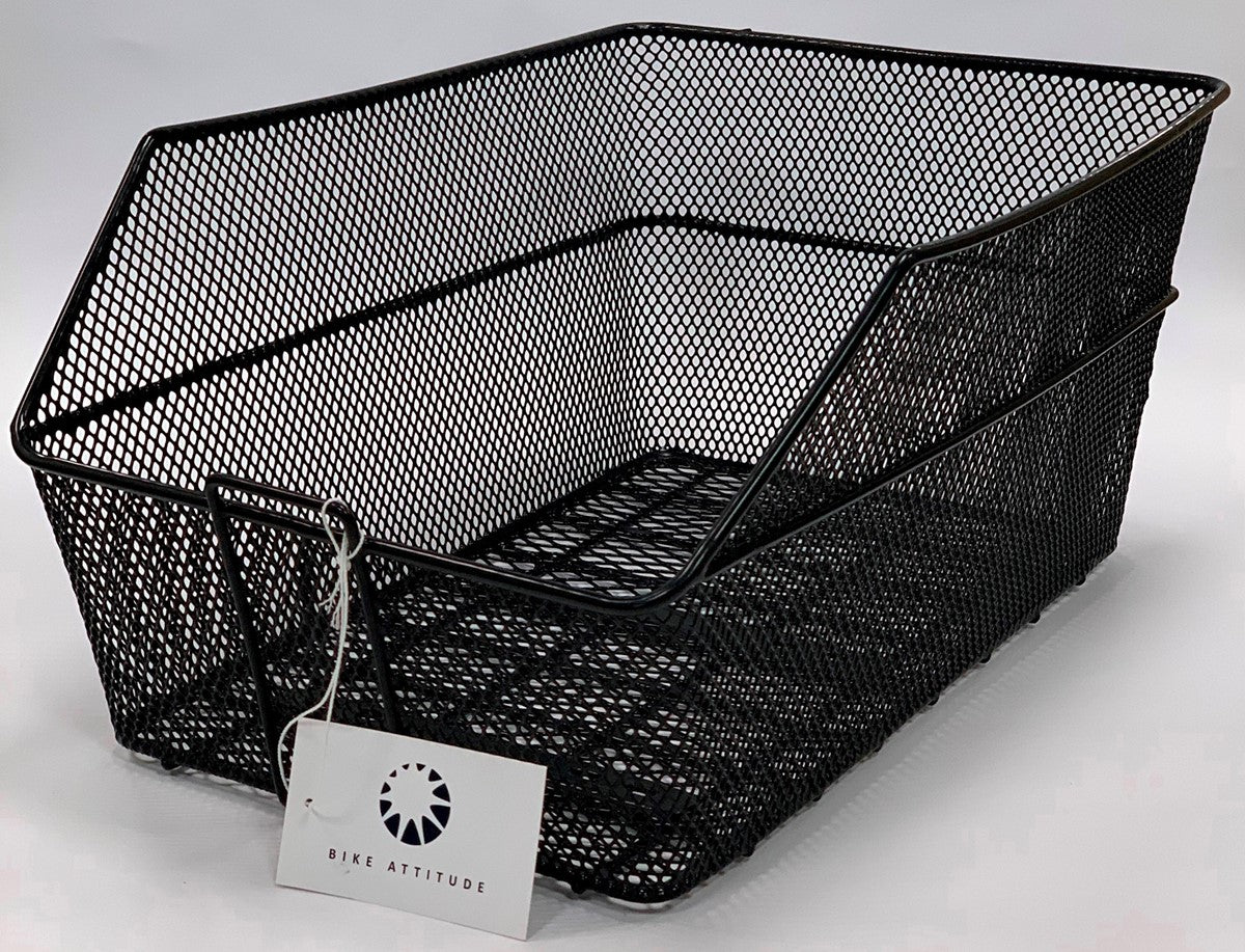 Bike Attitude Kurv Net 45x31x21cm Inkl. Tilbehør Sort   Bagkurv fra Hf Christiansen