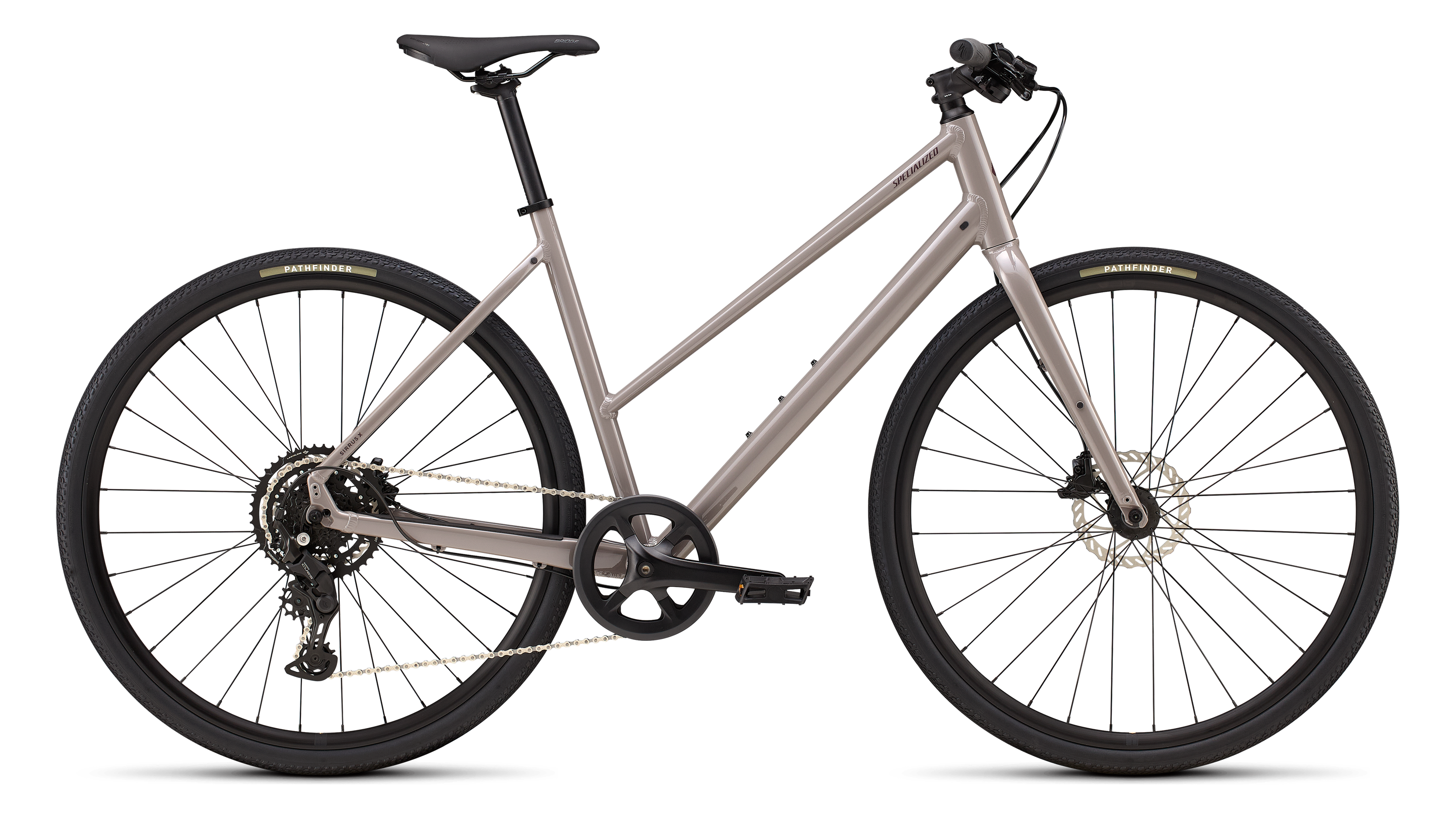 Sirrus X 2.0 Step Through 2026   Gloss Desert Metallic fra Specialized