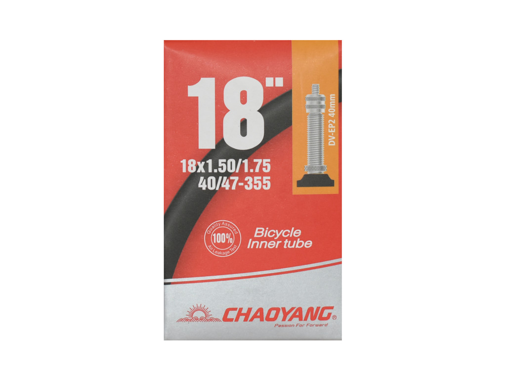 Slange 18 X 1,50 1,75 Med 40mm Lang Dunlop Ventil fra Chaoyang