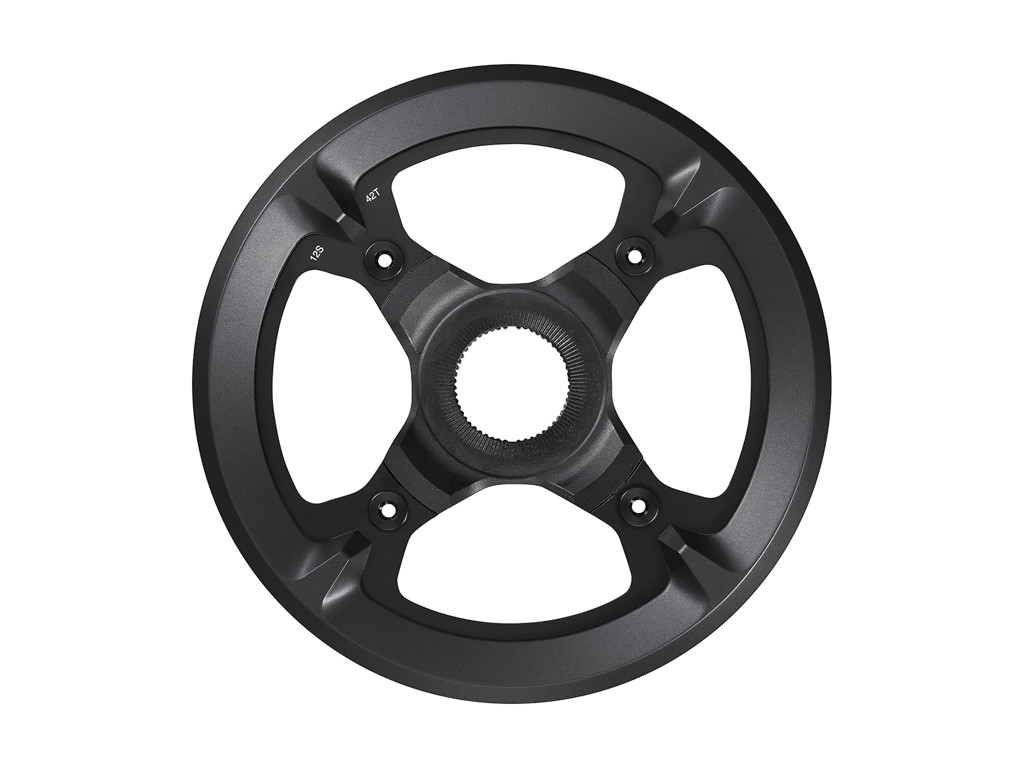 Steps   42 Tands Klinge Sort   Sm Cre70   Med Dobbelt Kædebeskytter fra Shimano