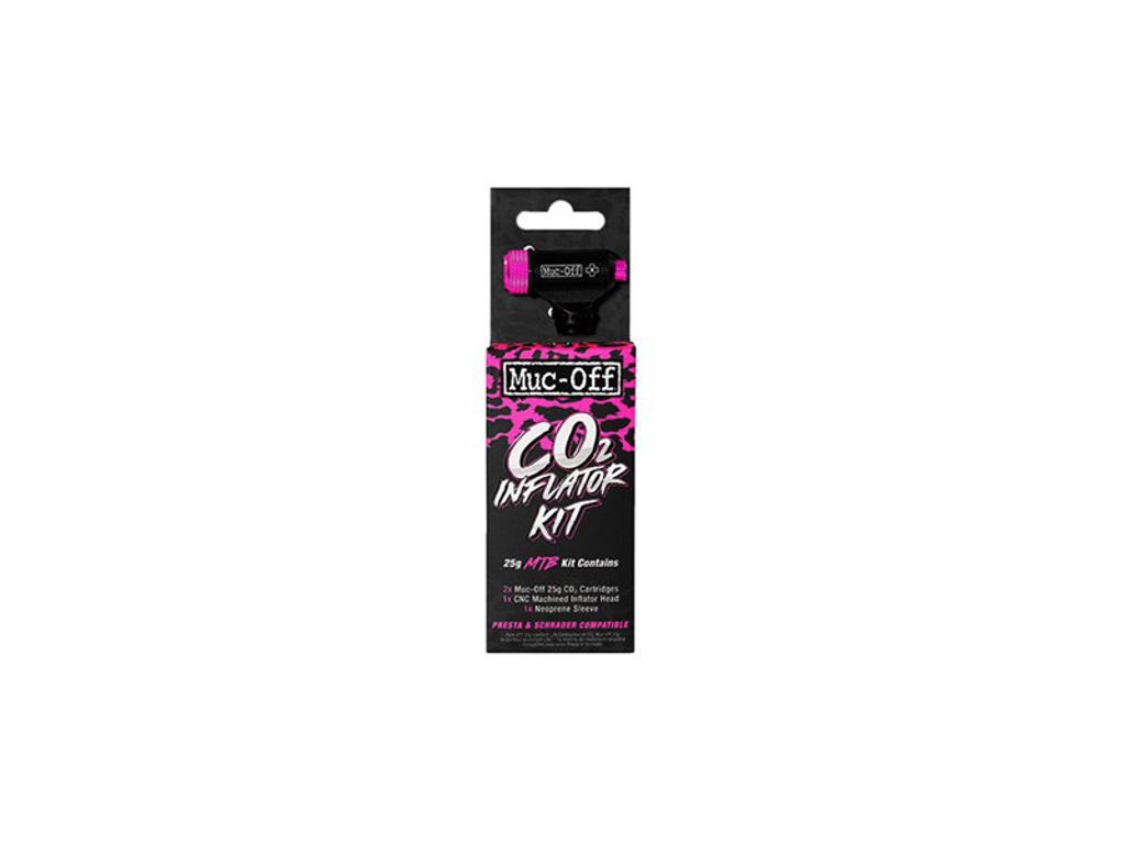 Muc Off Co2 Pump   Road Inflator Kit   Pv Sv   Inkl. 2x16 Gram Patroner fra Muc-off