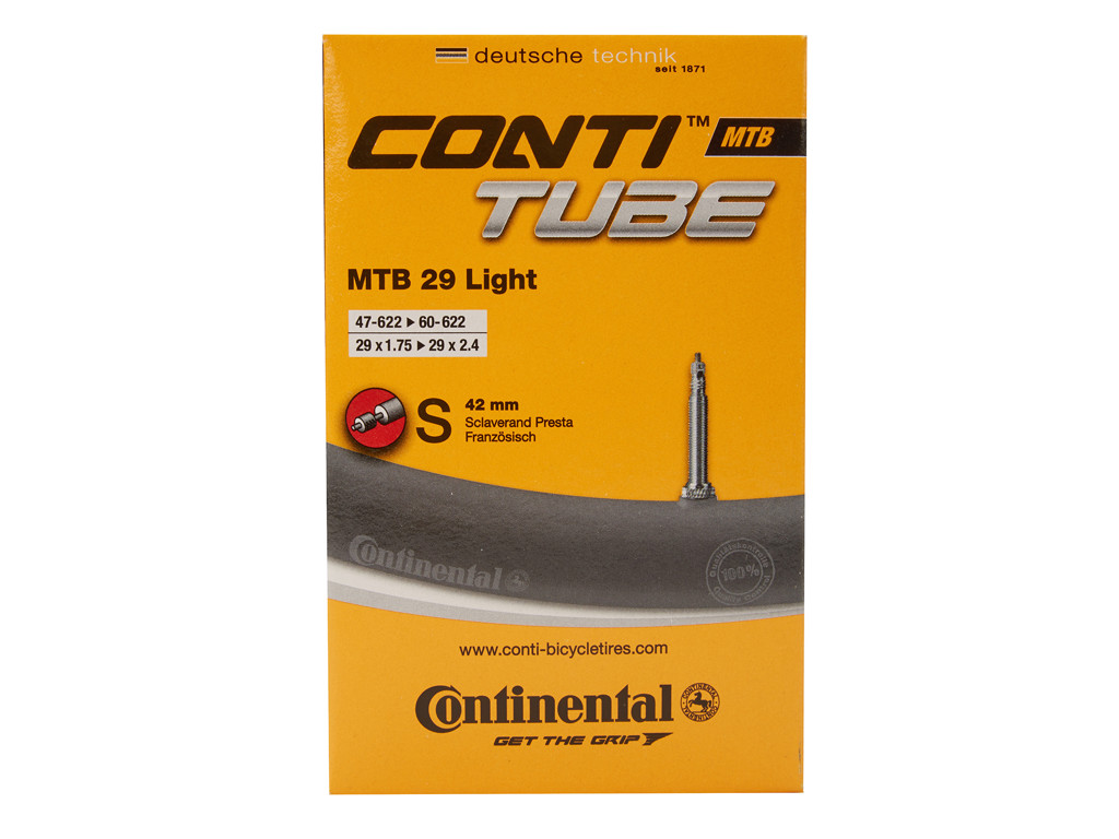 Mtb 29 Light   Cykelslange   Str. 29"x1.75 2.40"   42 Mm Racerventil fra Continental