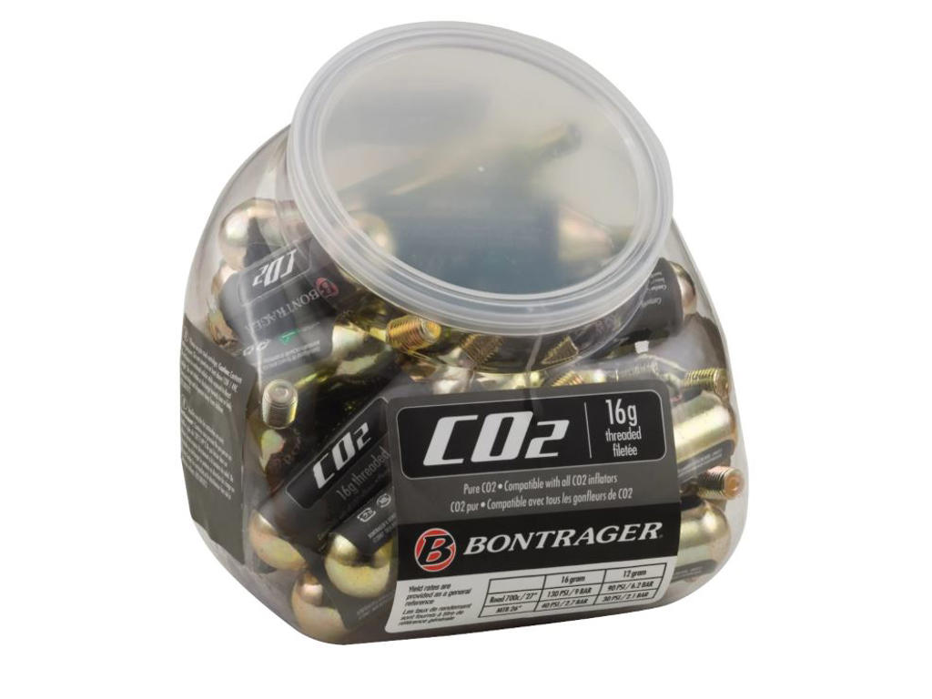 Co2   30 Stk. Co2 Patroner 16 Gram Med Gevind fra Bontrager