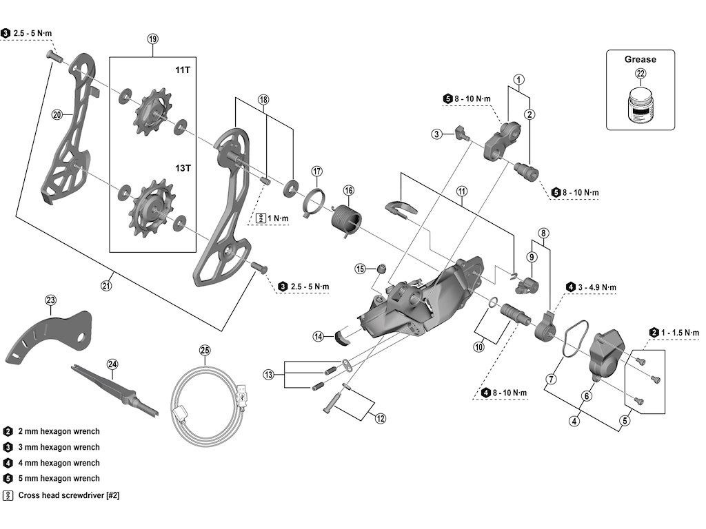 Grx Yderplade Til Bagskifter Model Rd Rx825 fra Shimano