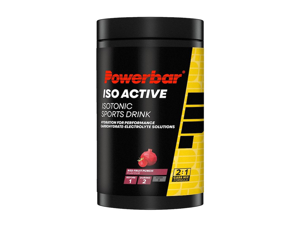 Isoactive   Energidrik   Red Fruit Punch 600 Gram fra Powerbar