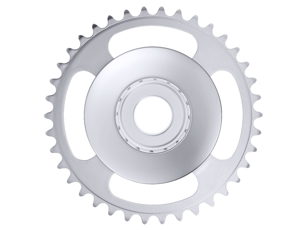 Steps   38 Tands Klinge Sølv   Sm Cre61   Uden Kædebeskytter fra Shimano