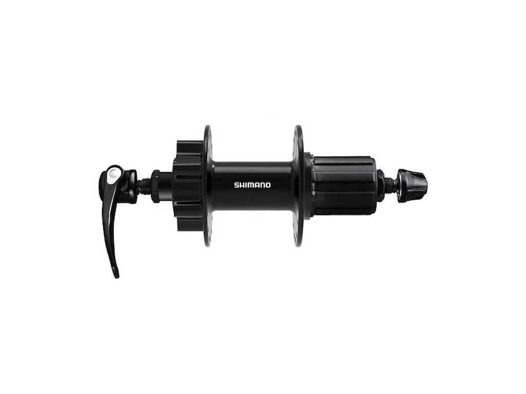 Cues   Bagnav Qr Til Disk Med 6 Bolte Og  8 11 Speed   135mm Bred   Til 36 Eger   Fh Qb400 fra Shimano