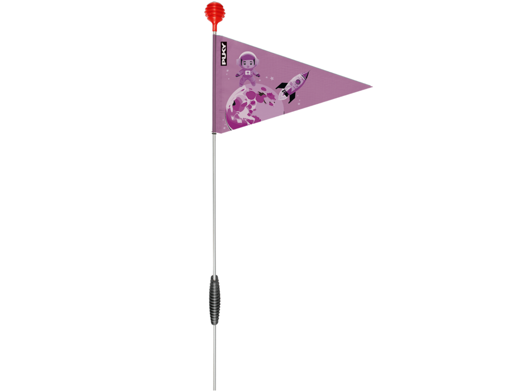 Sikkerhedsflag Til Børnecykler   Perky Lilla fra Puky