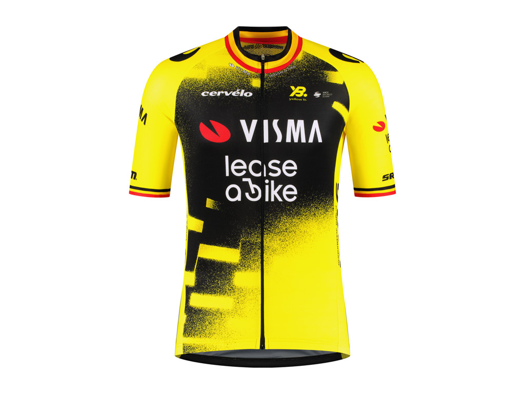 Team Visma | Lease A Bike   Cykeltrøje   Korte ærmer   Wout Van Aert Wing Beat Replica   Xxl fra Rapidgear