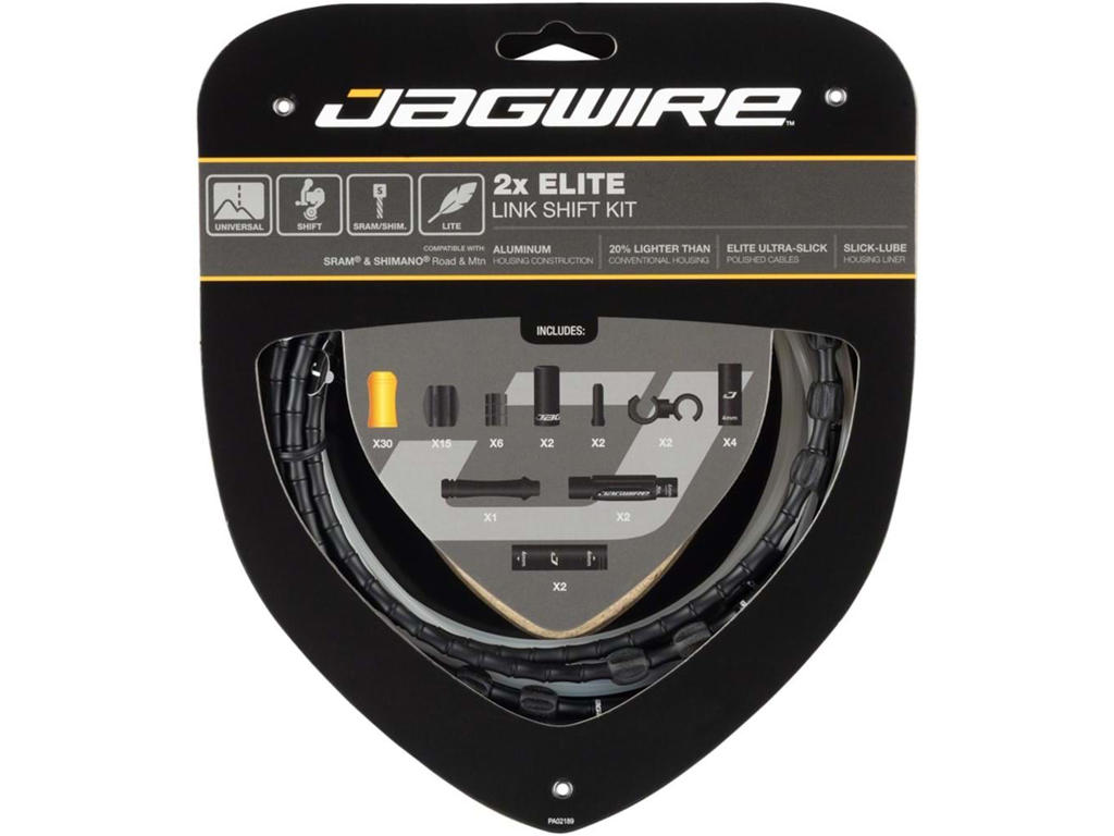 Elite Link Bremsekabelsæt Til Road Mtb   2stk   Sort fra Jagwire