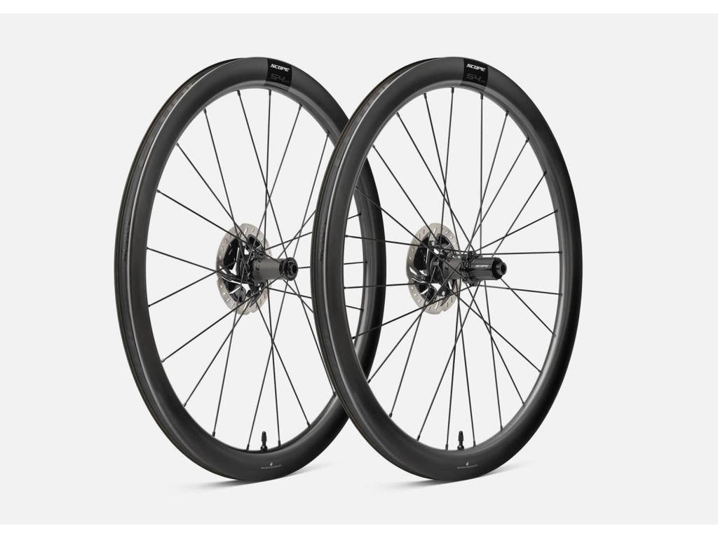S4.a Disc   Hjulsæt Carbon 700c All Road Sport   42mm Profil   Shimano Hg 10 11 Gear fra Scope