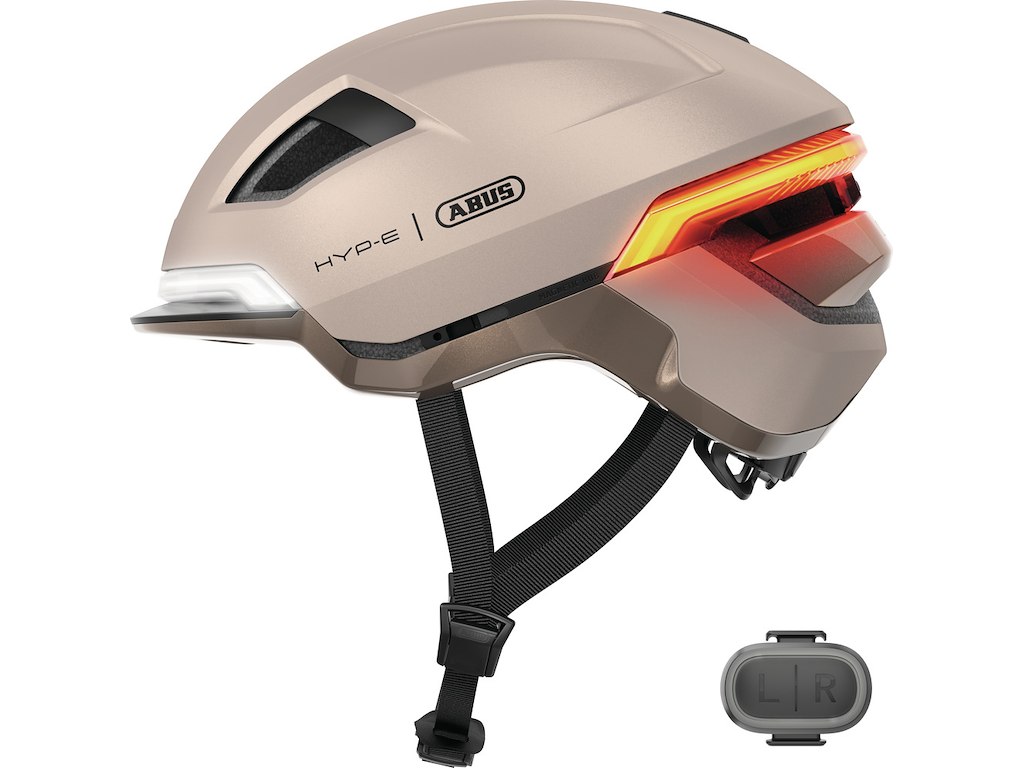 Hyp E   Urban Cykelhjelm   Champagne Gold   Str. 54 58 Cm fra Abus