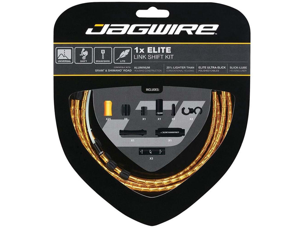 Elite Link Gearkabelsæt Til Road Mtb   Guld fra Jagwire