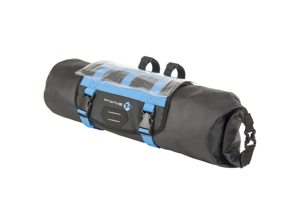 M Wave Rough Ride   Cykeltaske Til Styr   100% Vandtæt   Sort   Str. 10 Liter fra M-wave