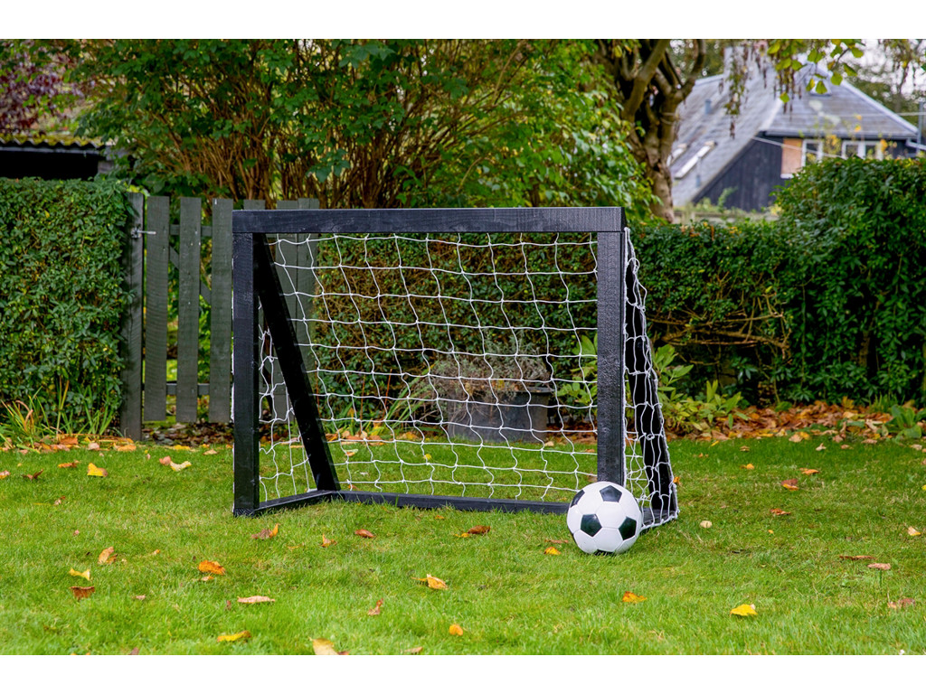 Pro Micro Sort   Fodboldmål I Træ   125x100 Cm fra Homegoal