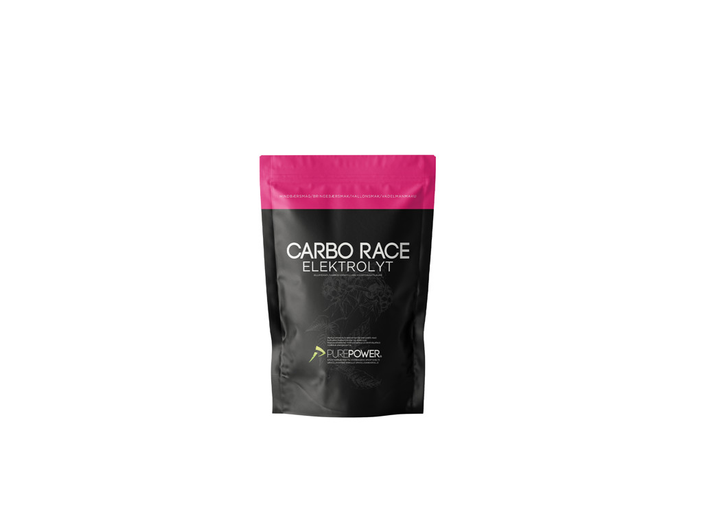 Carbo Race Elektrolyt   Energidrik   Hindbær   1,0 Kg fra Purepower