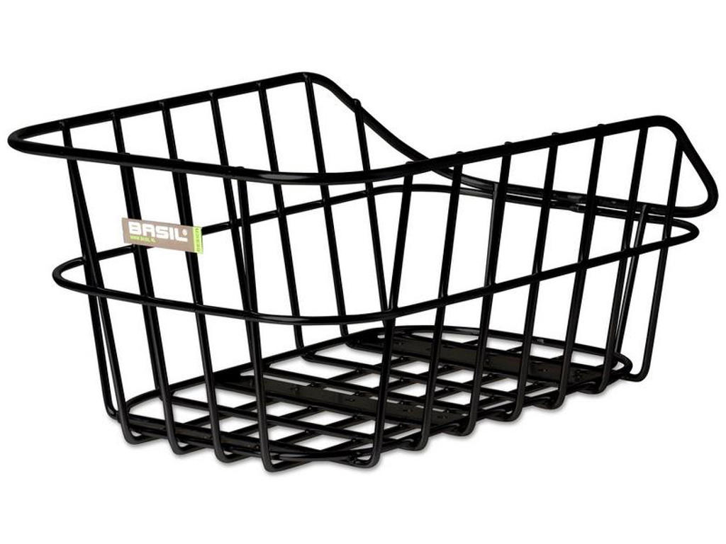 Cento   Cykelkurv I Alu   Sort   Til Montering Bagpå fra Basil