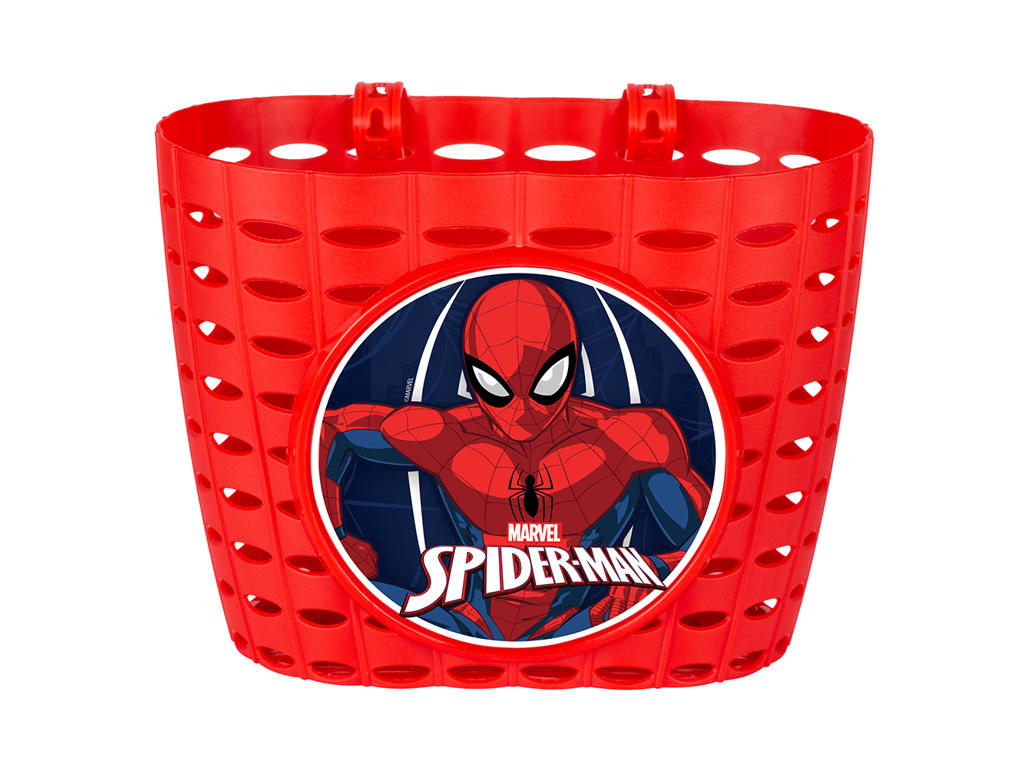 Spiderman   Cykelkurv Til Børnecykel   Rød fra Seven