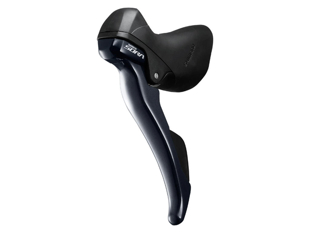 Sora St R3000 L   Sti Skifte  Og Bremse Greb Venstre   Dobbelt 9 Speed Sort fra Shimano