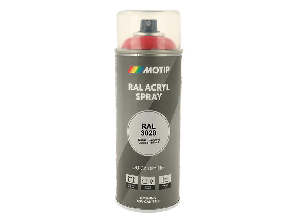Ral 3020   Lak   High Gloss Traffic Red fra Motip