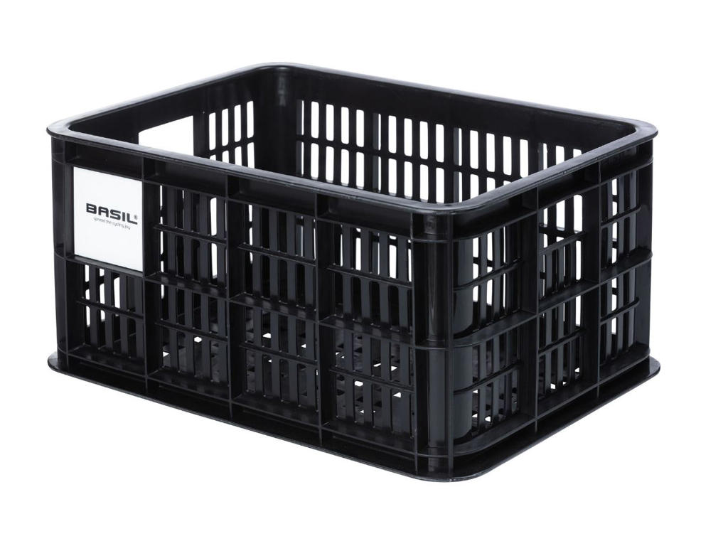 Crate S   Plast Kurv Til Mik   Til Opbevaring Eller Bagagebærer   Sort   95% Recycled Material fra Basil