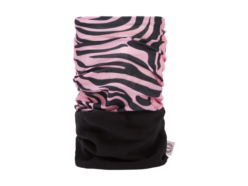 Halsedisse   1 Stk. Pakke   Polyester Med Fleece   One Size   Pink Zebra Snug fra Oxc