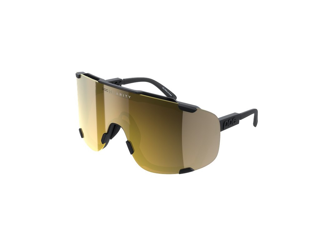 Devour Cykelbriller   Uranium Black Clarity Road Partly Sunny Gold fra Poc