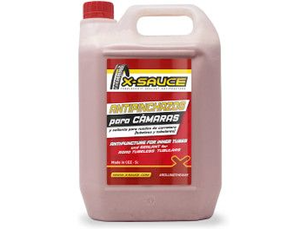 X Sauce Anti Puncture Væske   Til Slanger, Tubeless & Tubular   5 Liter fra X-sauce