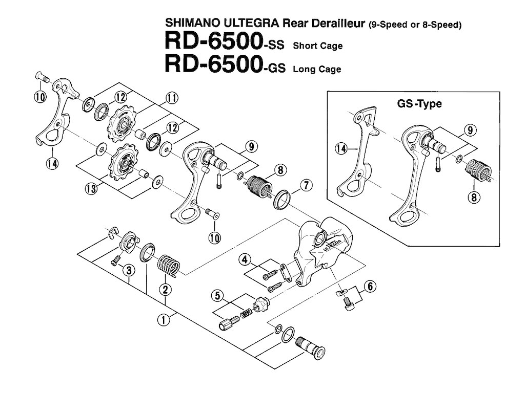 Justerskrue Til Kabel For Bagskifter Rd 6500 fra Shimano