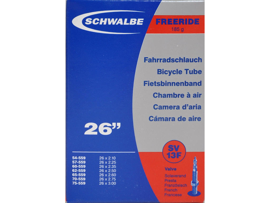 Slange 26 X 2,10 3,00 Med Racer Ventil Sv13f fra Schwalbe
