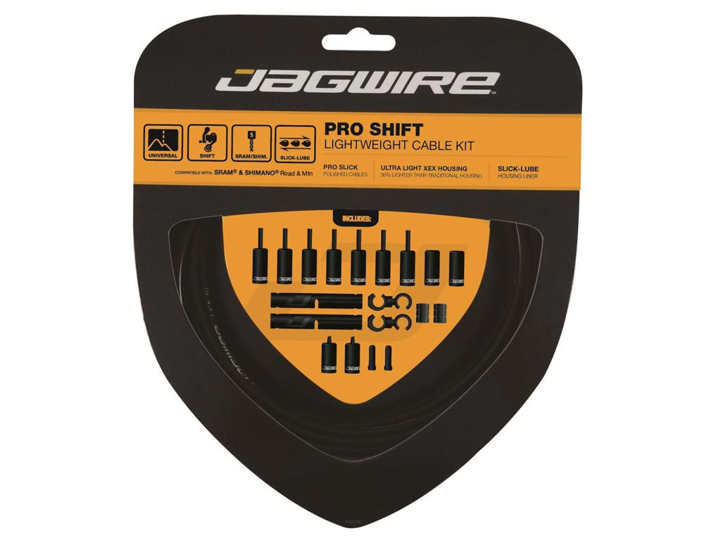 Pro Shift   2x Gearkabel Sæt   Road Mtb   Sort fra Jagwire