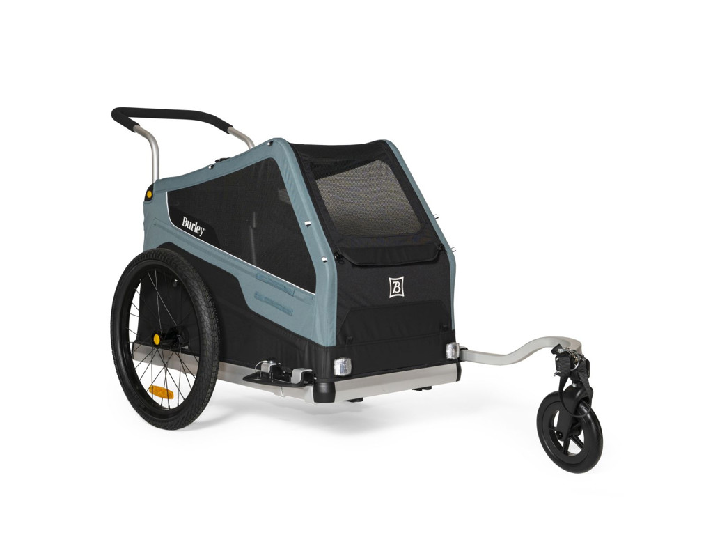 Dog Bark Ranger   Hunde Cykeltrailer   Sort Grå fra Burley