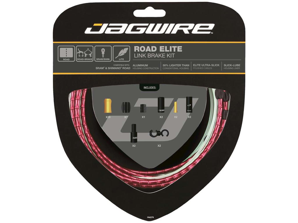 Road Elite   Bremsekabel Sæt Til Road   Rød fra Jagwire
