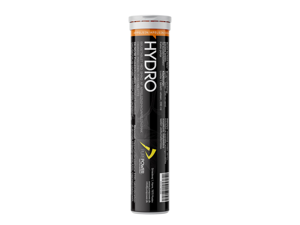 Hydro   Elektrolyt Tabs   Appelsin   20 Tabs. fra Purepower