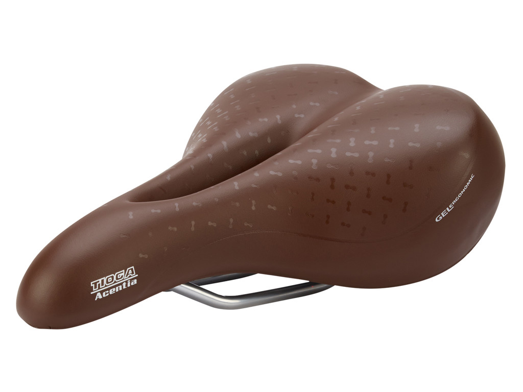 Sadel   Model Geminus Aura Brun Med Gel fra Tioga