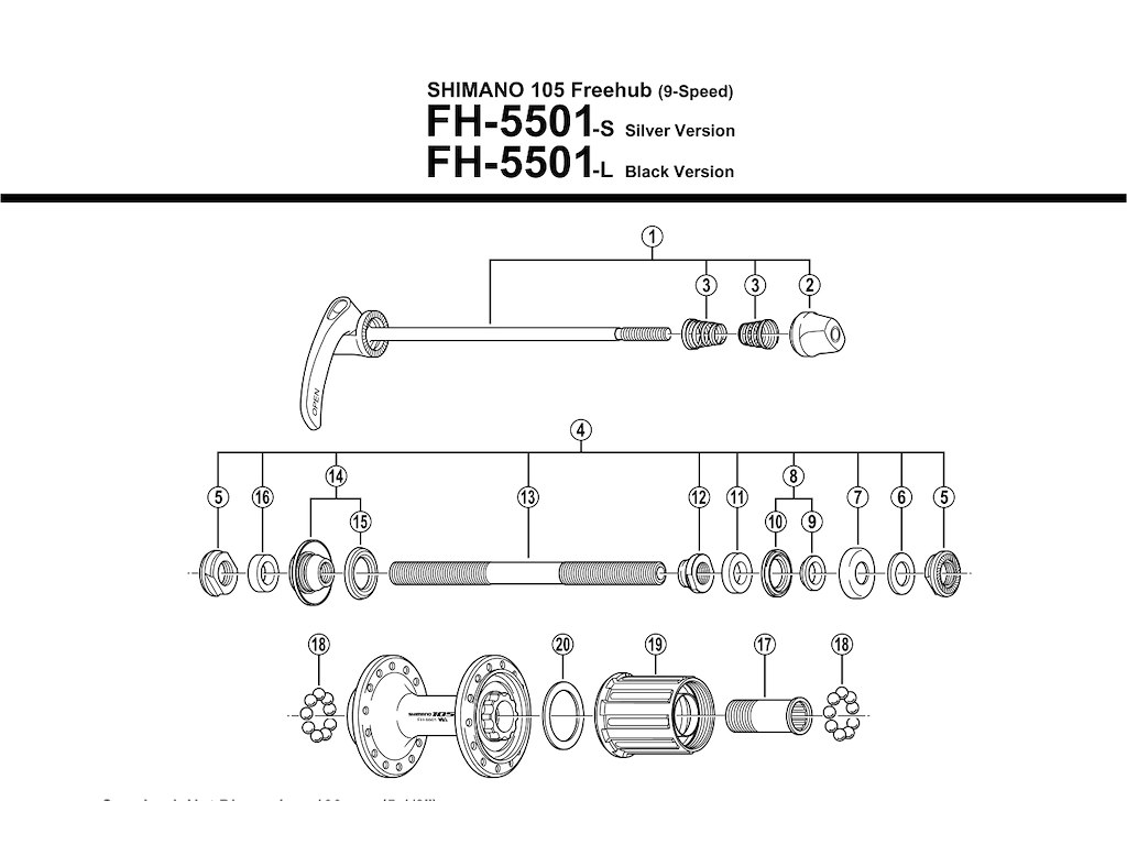 Shimano Konus Venstre Til Bagnav Fh 5501 L fra Pro