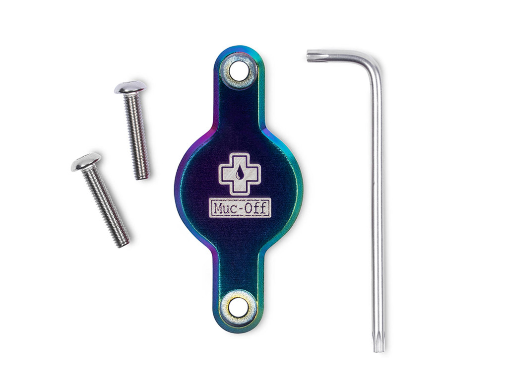 Muc Off Secure Tag Holder   Til Apple Airtag   Montering Ved Flaskeholder   Chrome fra Muc-off