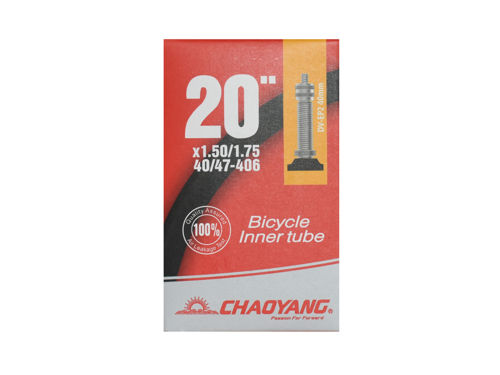 Slange 20 X 1.50 1.75 Med 40mm Lang Dunlop Ventil fra Chaoyang