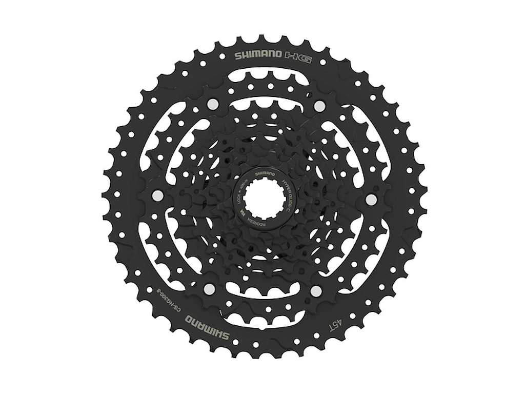 Hg300   Kassette 8 Gear 11 45 Tands fra Shimano
