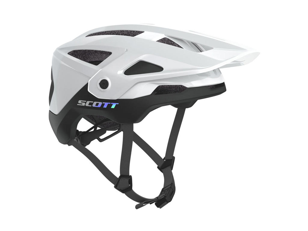 Stego Plus   Cykelhjelm   White Glossy Black   Str. 59 61 Cm fra Scott