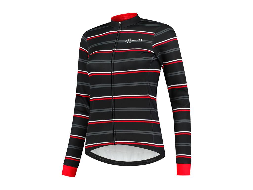 Stripe   Vinterjakke Dame   Windtex   Sort Rød   Str. S fra Rogelli