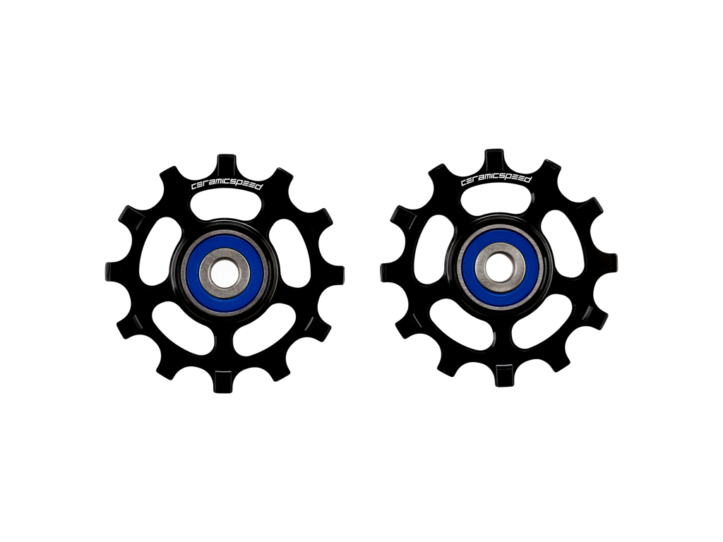 Pulleyhjul Shimano 11s 12 Tænder Nw   Coated   Sort fra Ceramicspeed