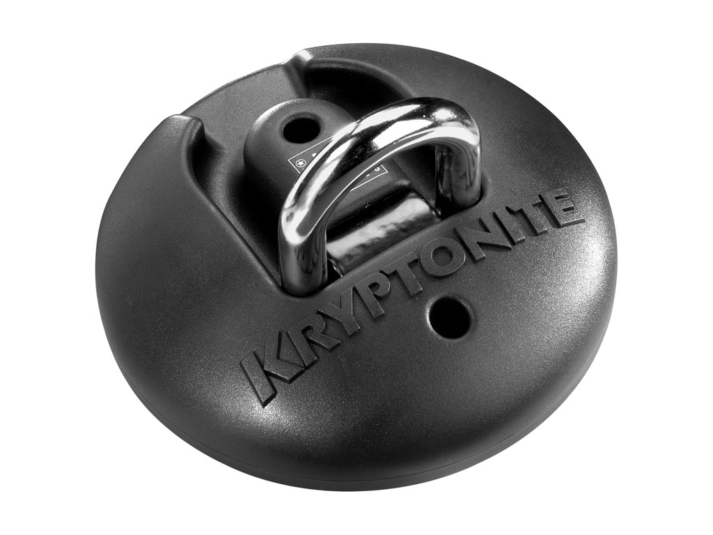 Forankring Til Wire Eller Kædelåse   Sort fra Kryptonite