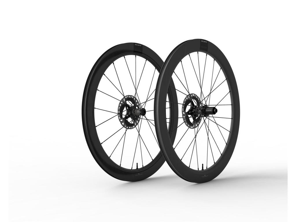 S5 Disc   Hjulsæt Carbon 700c Sport   55mm Profil   Shimano Hg 10 11 Gear fra Scope