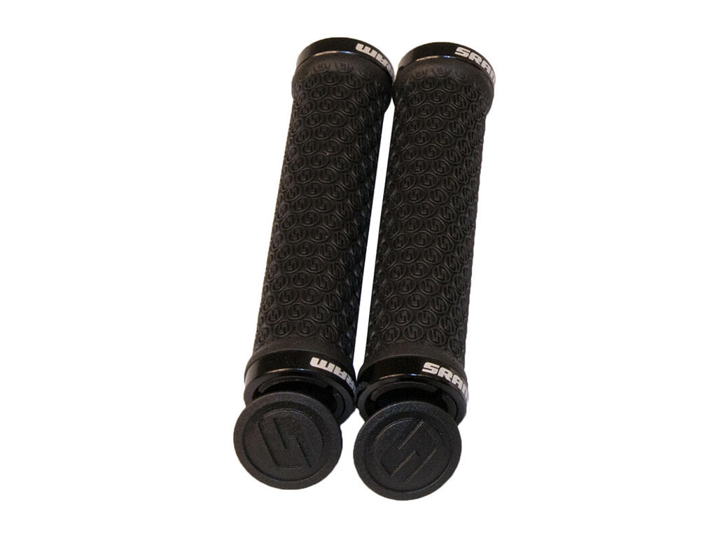 Dh   Håndtag Med Lockring   Mtb   Silicone   Sort Hvid fra Sram