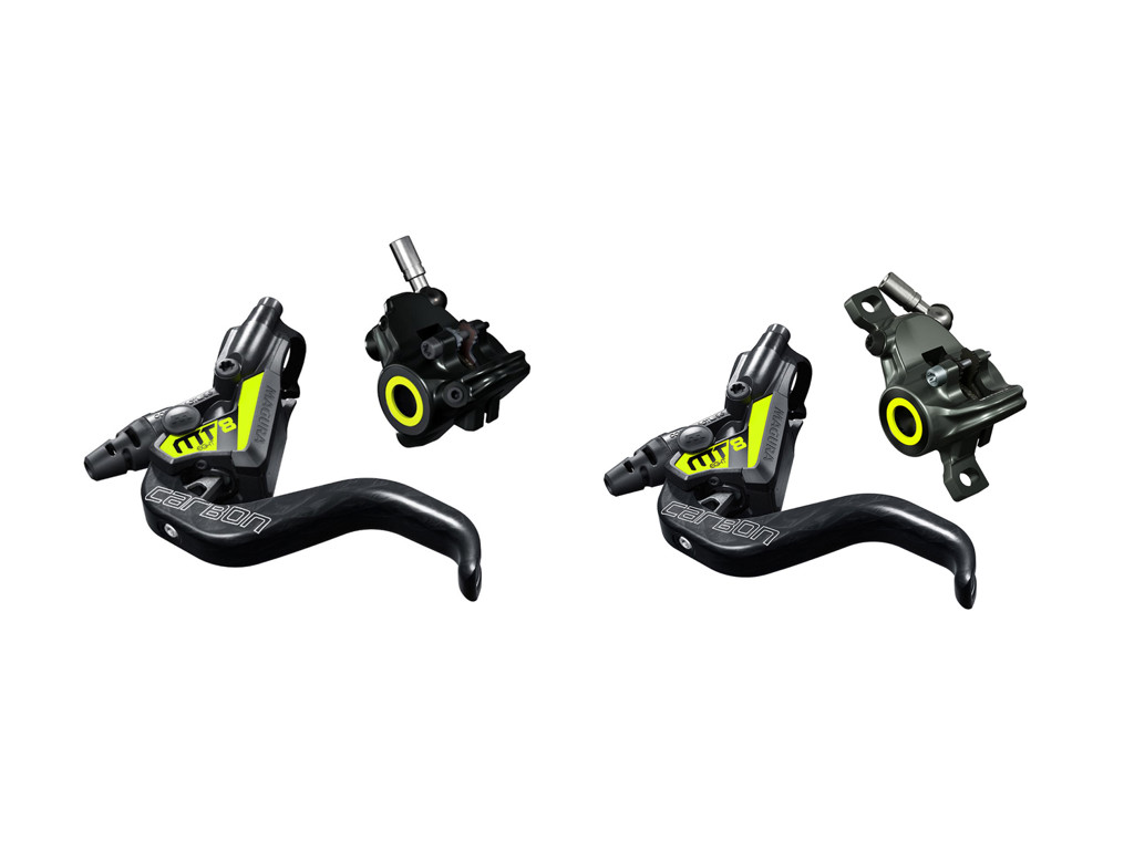 Mt8 Sl   Hydraulisk Bremsesæt   Postmount Flatmount   For Bag   Sort fra Magura