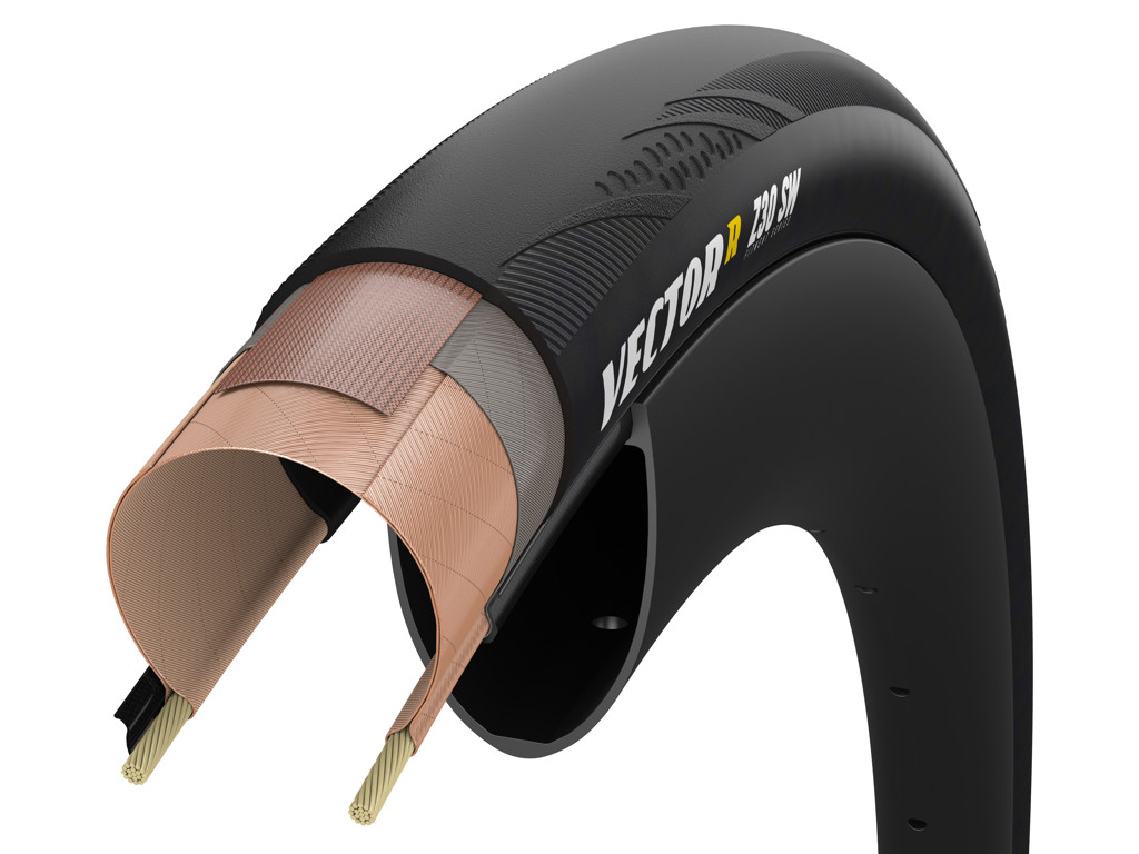 Vector R Z30 Sw Tlr   Foldedæk Road   700x30c   Sort fra Goodyear