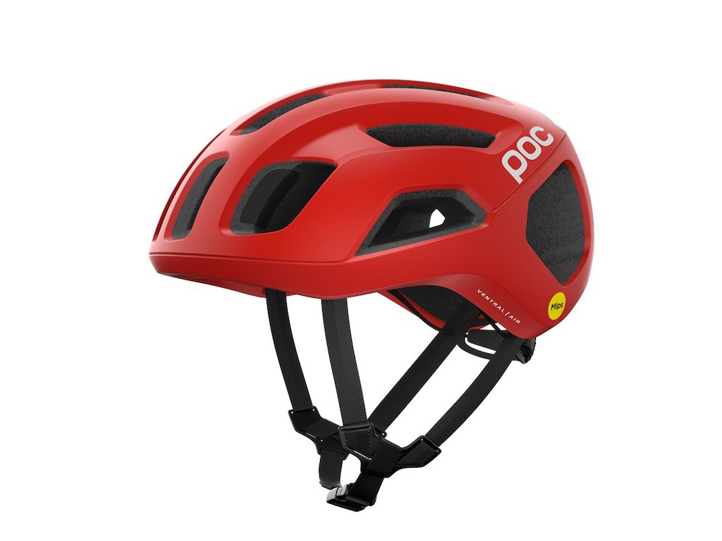 Ventral Air Mips Cykelhjelm   Mat Rød   Str. 54 59 Cm fra Poc