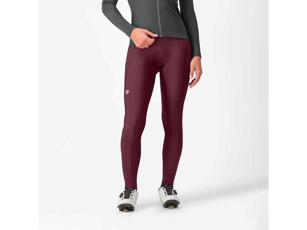 Espresso Women's Dt Bibtights   Cykelbukser M Pude   Dame   Deep Bordeaux   M fra Castelli
