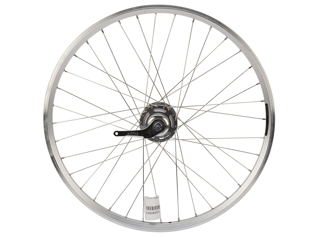 26" Baghjul   Classic Z19 Fælg   19 559   Shimano Nexus 7 Gear   Fodbremse   Sølv fra Contec
